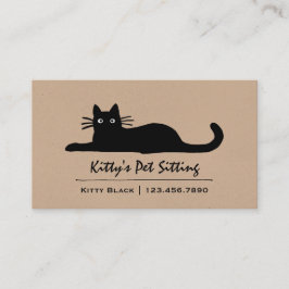 Tarjeta De Visita Gato negro