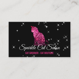 Tarjeta De Visita Gato Starlust Glam Glitz Rosa