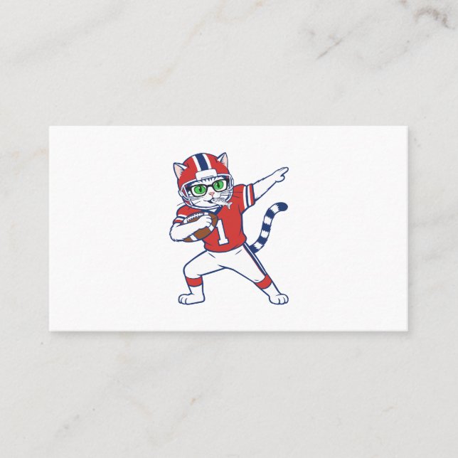 Tarjeta De Visita Gato Touchdown  (Anverso)