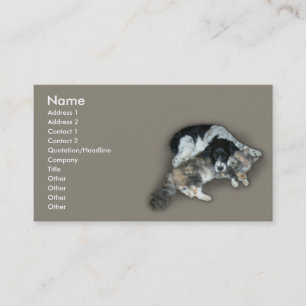 Tarjeta De Visita Gato y perro