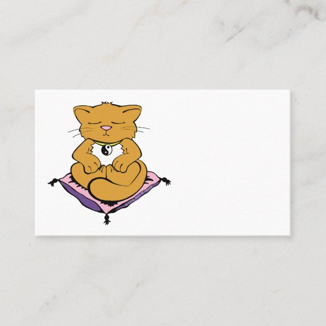 Tarjeta De Visita Gato Zen (Anverso)
