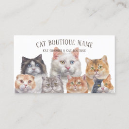 Tarjeta De Visita Gatos de Mascota en el hogar
