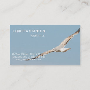 Tarjeta De Visita Gaviota voladora