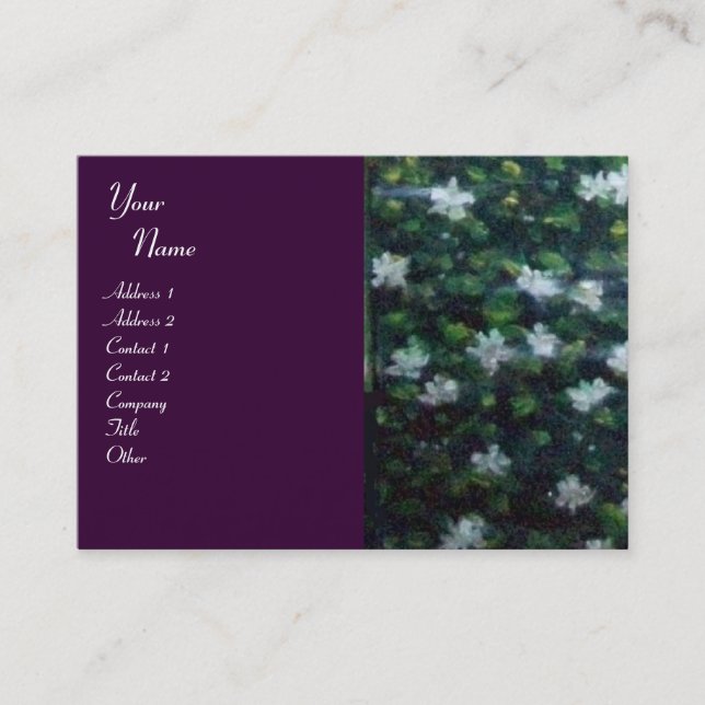 TARJETA DE VISITA GEA, MIRTEL Y AGUA (Anverso)