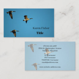 Tarjeta De Visita Géanos canadienses en vuelo