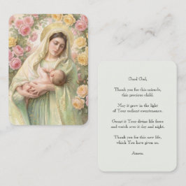 Tarjeta De Visita Gebedskaartje Madonna Met Kind Engels