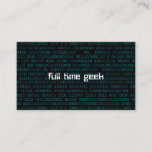 Tarjeta De Visita Geek Web Developer Computer Science<br><div class="desc">Geek Web Developer Computer Science Business card</div>