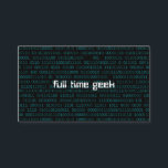 Tarjeta De Visita Geek Web Developer Computer Science<br><div class="desc">Geek Web Developer Computer Science Business card</div>