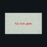 Tarjeta De Visita Geek Web Developer Computer Science Binary Codes<br><div class="desc">Geek Web Developer Computer Science Binary Codes</div>