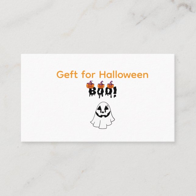 Tarjeta De Visita Geft Business Cards para el día de Halloween (Anverso)