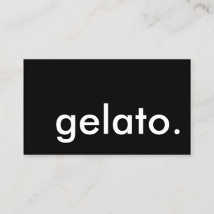 Tarjeta De Visita gelato. (personalizable de color)