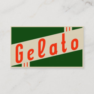 Tarjeta De Visita gelato retro