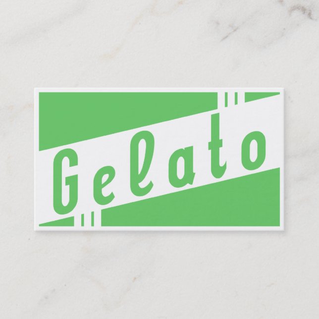 Tarjeta De Visita gelato retro (Anverso)