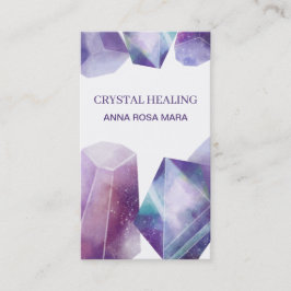 Tarjeta De Visita * Gema de los cristales de la acuarela de la