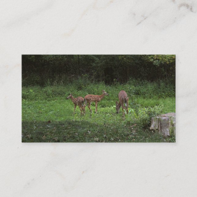 Tarjeta De Visita Gemelos y su mamá (Anverso)