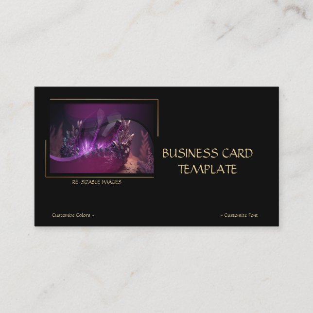 Tarjeta De Visita Gemstone Crystal Amethyst Joyry (Anverso)