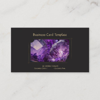 Tarjeta De Visita Gemstone Crystal Jewel Amethyst