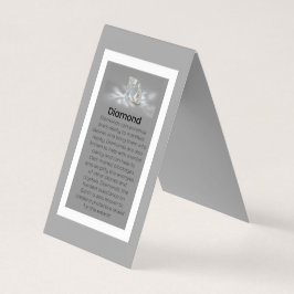 Tarjeta De Visita Gemstone de cristal de diamante significa joyera