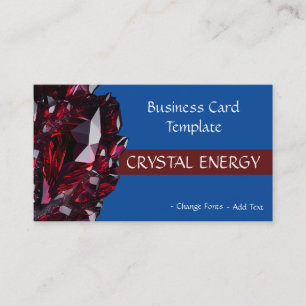 Tarjeta De Visita Gemstones Curando Ruby Crystal