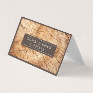 Tarjeta De Visita Generador de carpintero moderno
