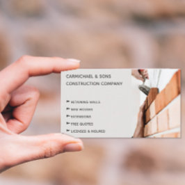 Tarjeta De Visita Generador profesional moderno de capas de ladrillo