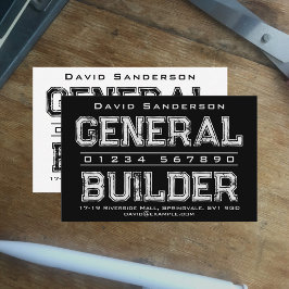 Tarjeta de visita General Builder