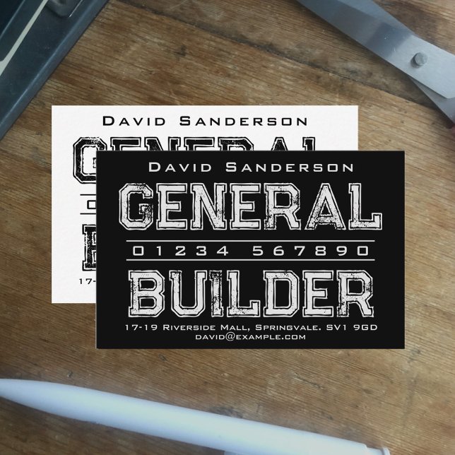 Tarjeta de visita General Builder (Subido por el creador)