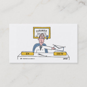 Tarjeta De Visita General chistoso Surgeon Cartoon Appointment o