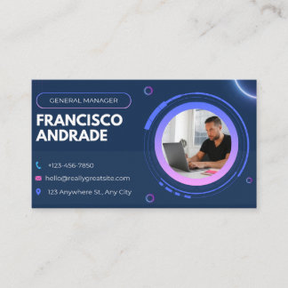 Tarjeta De Visita General manager | Professional Business Card