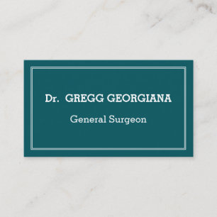 Tarjeta de visita general simple para cirujanos