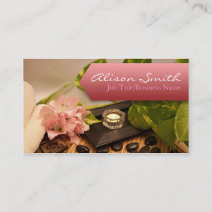 Tarjeta De Visita Generic health/spa/massage business card