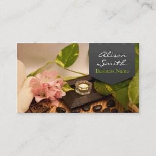 Tarjeta De Visita Generic health/spa/massage business card