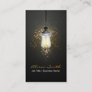 Tarjeta De Visita Generic lamp with fireflies business card