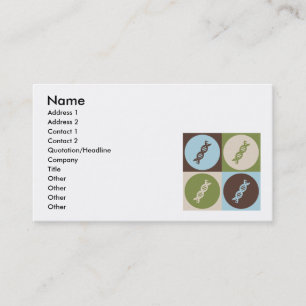 Tarjeta De Visita Genética del arte pop