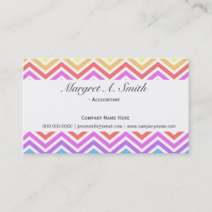 Tarjeta De Visita Genial, moderno, tendencia de moda arcoíris colori