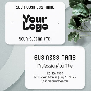 Tarjeta De Visita Genial Retro-Moderno Blanco y Negro