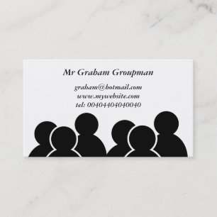 Tarjeta De Visita Gente negra del icono