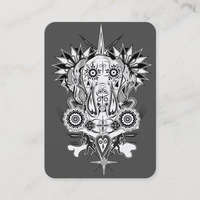 Tarjeta De Visita Gentel Great Dane (Anverso)