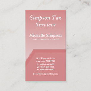 Tarjeta De Visita Geo Tech Business Card, Rubor rosa