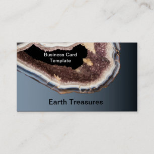 Tarjeta De Visita Geode Minerals Agates Crystals
