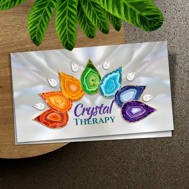 Tarjeta De Visita Geodes Lotus Chakra Petals (Subido por el creador)