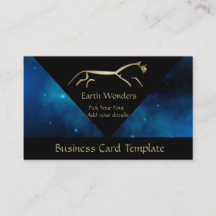 Tarjeta De Visita Geoglyph Uffington White Horse Gold