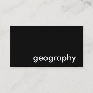 Tarjeta De Visita geografía.