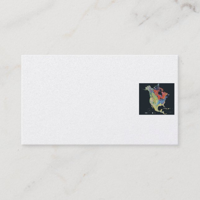 Tarjeta de visita/geología norteamericana (Anverso)
