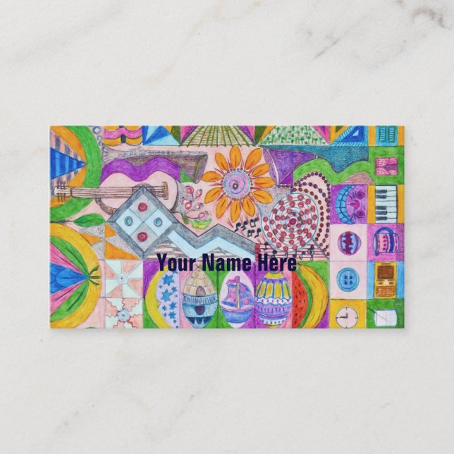 Tarjeta De Visita Geometría (Anverso)