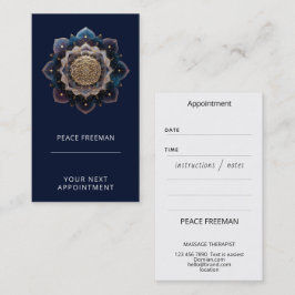 Tarjeta De Visita Geometría de Starseed | Diseño de Mandala