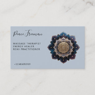 Tarjeta De Visita Geometría de Starseed   Diseño de Mandala