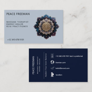Tarjeta De Visita Geometría de Starseed   Diseño de Mandala