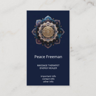 Tarjeta De Visita Geometría de Starseed   Diseño de Mandala