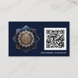 Tarjeta De Visita Geometría de Starseed | Diseño de Mandala